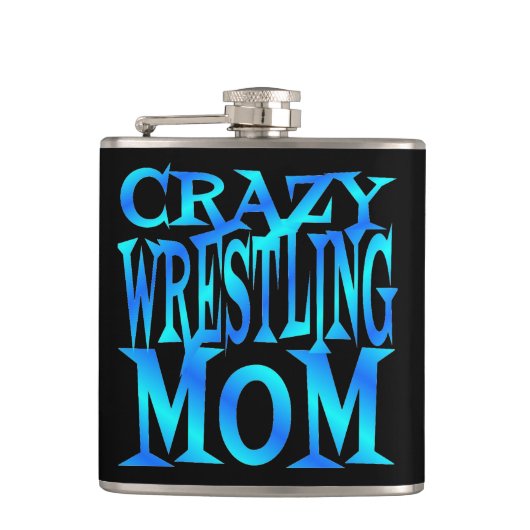 Crazy Wrestling Mama Flachmann (Vorderseite)