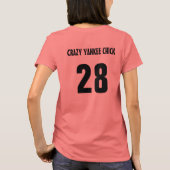 Crazy Yankee Chick Jersey T-Shirt (Rückseite)
