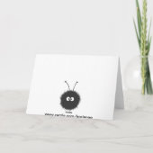 Crazy Yellow Kreaturen kochen Geburtstag Karte (Rückseite)