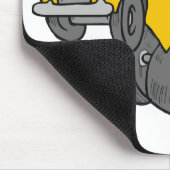 Crazy Yellow School Bus Mousepad (Ecke)