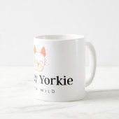 Crazy Yorkie Keramik Coffee & Hot-Drink Tasse (VorderseiteRechts)