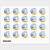 Crazy "You have been Mooned" Cartoon Sticker (Blatt)