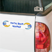 Crazy "YOU WEN MOONED" Cartoon Autoaufkleber (Auf Lkw)