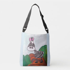 Crazy Zebra tote bag Tragetaschen Mit Langen Trägern