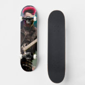 Crazy Zombie Gitarrist Skateboard (Vorderseite)