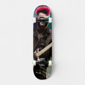 Crazy Zombie Gitarrist Skateboard (Vorderseite)