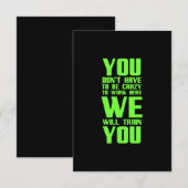 Crazy zu arbeiten hier lustige Geschenke für Mitar Dankeskarte (Vorne/Hinten)