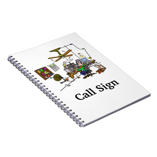 Crazy Zuhause Brew Ham Radio Shack Note Book Notizblock (Rechte Seite)