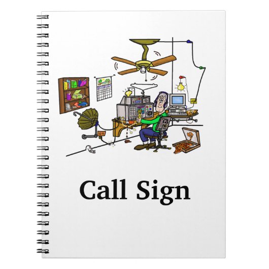 Crazy Zuhause Brew Ham Radio Shack Note Book Notizblock (Vorderseite)