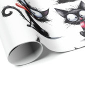 CrazyCats Wrapping Paper Geschenkpapier (Rolleneckpunkt)
