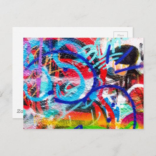 Crazygraffiti2 Postkarte (Vorne/Hinten)