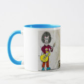 CrazyMusician1 Gitarrist-Tasse Tasse (Links)