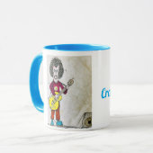 CrazyMusician1 Gitarrist-Tasse Tasse (Vorderseite Links)
