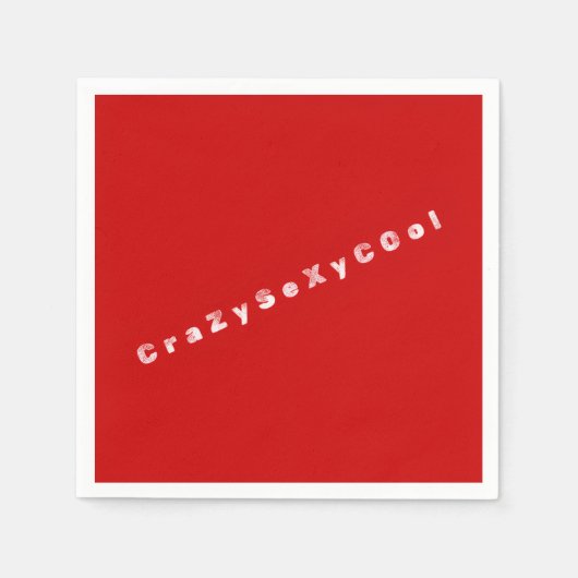CrazySexyCool-Papier-Tücher Serviette (Vorderseite)