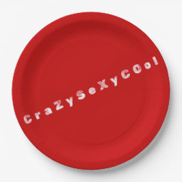 CrazySexyCool-Themen-Papierteller Pappteller