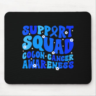 Crc colon cancer awareness support squad blue mousepad