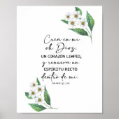 Crea en mi oh Dios, salmos 51 Póster Poster (Vorne)
