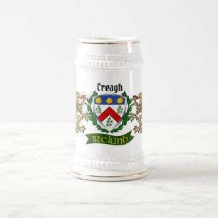 Creagh Irish Shield Personalisiert Bierglas