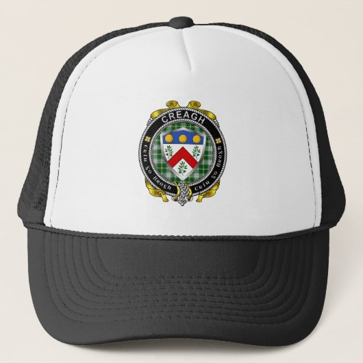 Creagh Irish Shield Trucker Hat Truckerkappe (Vorderseite)