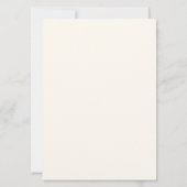 Cream and Gold Floral 50. Geburtstag Einladung (Rückseite)