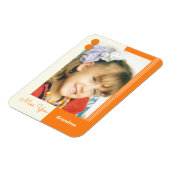 Cream and orange Miss You Grandma Foto Magnet (Linke Seite)