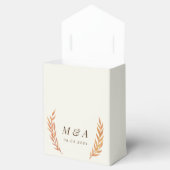 Cream and Pumpkin Orange Herbsthochzeit Geschenkschachtel (Geöffnet)