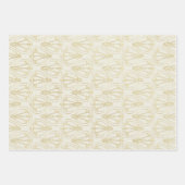 Cream Art Deco Geschenkpapier Set (Vorderseite 2)