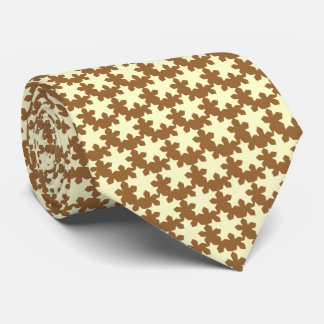 Cream Atlantean Holly - Brown Krawatte