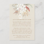 Cream Beige Pampas Grass Floral Jungle Wedding Begleitkarte (Vorderseite)