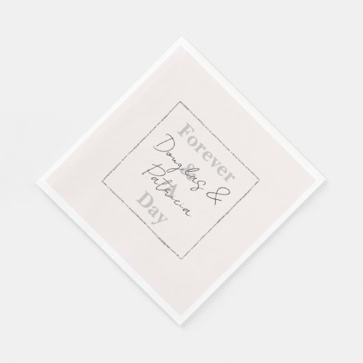 Cream Beige Stone Serviette (Ecke)