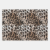 Cream Black Leopard Geschenkpapier Set (Vorderseite)