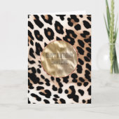 Cream Black Leopard Karte (Vorderseite)