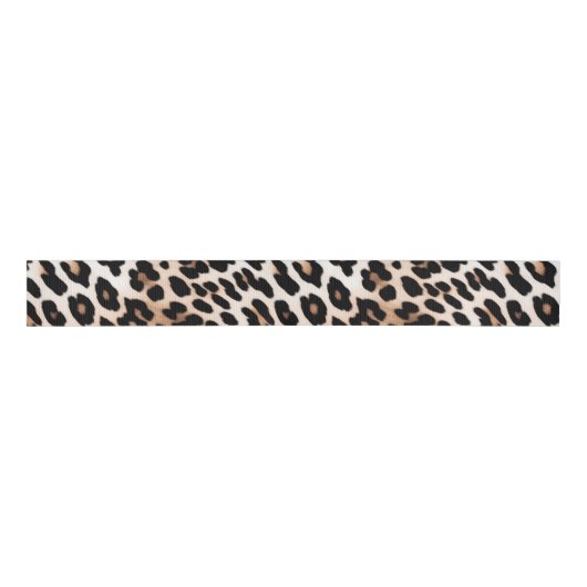 Cream Black Leopard Ripsband (Vorderseite)