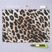 Cream Black Leopard Seidenpapier (Handwerk)