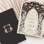 Cream & Black Wedding Vintage Jugendstil-Flora Einladung<br><div class="desc">Treten Sie ein in die Vergangenheit und ließ Ihre Gäste in die exquisite Eleganz dieser Art Nouveau und Art Deco-inspirierten Hochzeitseinladung. Die Vintagen Blumenmuster,  die mit besonderer Aufmerksamkeit für die Details dieser zeitlosen Epochen entworfen wurden,  sind ein Ausdruck von raffinierter Eleganz.</div>