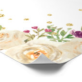 Cream Blonde Hair Girl 16 . Geburtstag Willkommen Poster (Ecke)