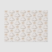 Cream Blue Cloud Nine Baby-Party Seidenpapier (Vorderseite)