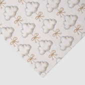 Cream Blue Cloud Nine Baby-Party Seidenpapier (Ausschnitt)