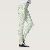 Cream-Blue Paisley Muster Leggings (Rechts)