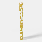 CREAM BLUME FEMININE GOLD FLORAL PATTERNAME Case-Mate iPhone HÜLLE (Rückseite / Links)