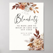 Cream Boho Hochzeit zu haben und zu trinken Zeiche Poster (Vorne)