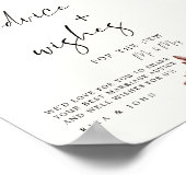 Cream Boho Ratschläge und Wünsche Hochzeitssymbol Poster (Ecke)