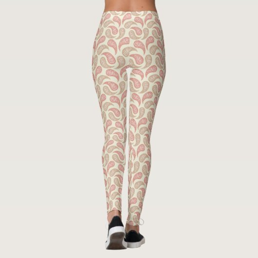 Cream-Brick Paisley Leggings (Rückseite)