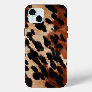 Cream Brown Black Cowhide Case-Mate iPhone Hülle