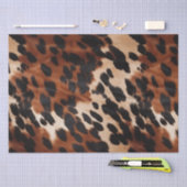 Cream Brown Black Cowhide Seidenpapier (Handwerk)