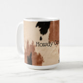 Cream Brown Cowhide Kaffeetasse (Vorderseite Links)