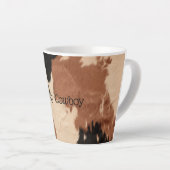 Cream Brown Cowhide Milchtasse (Rechte Ecke)