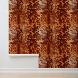 Cream Brown Cowhide Tapete