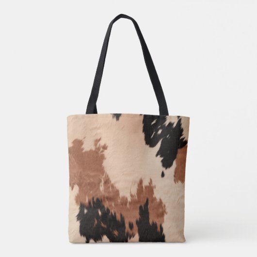 Cream Brown Cowhide Tasche (Rückseite)
