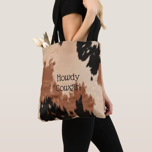 Cream Brown Cowhide Tasche (Von Nahem)